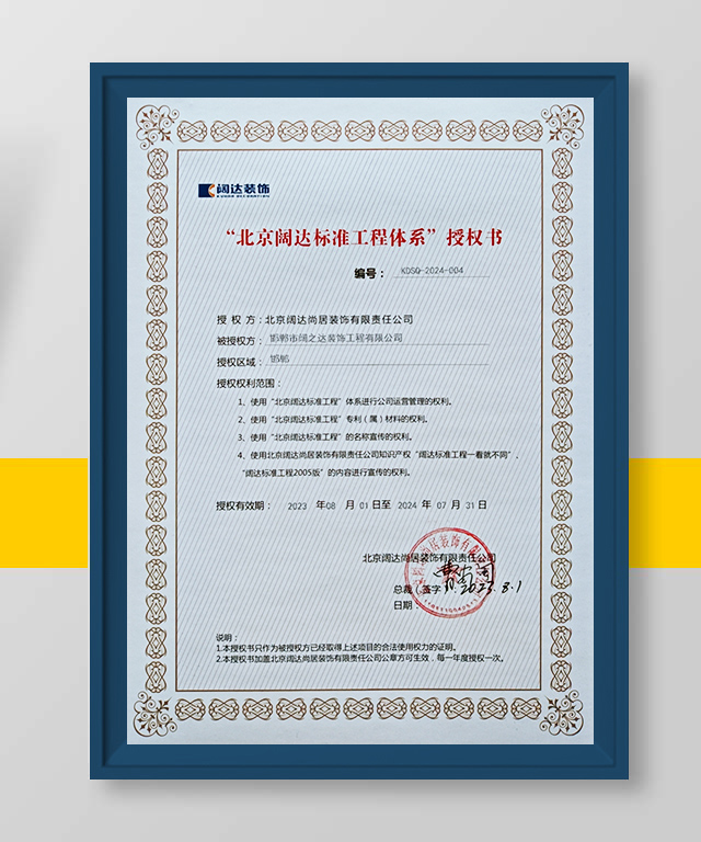 闊達(dá)授權(quán)證書(shū)