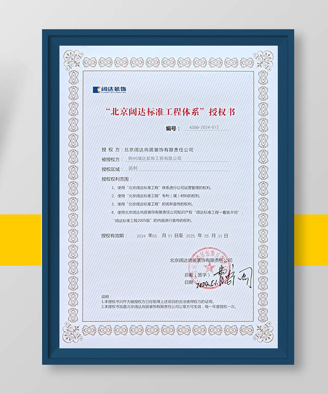 闊達(dá)授權(quán)證書(shū)