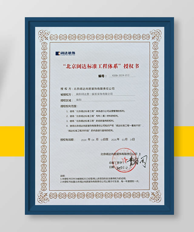 闊達(dá)授權(quán)證書(shū)